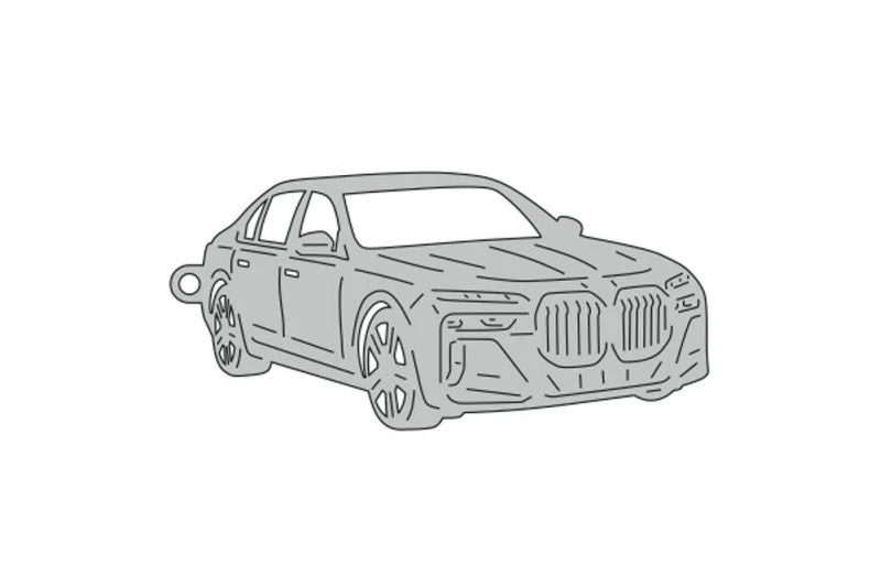 Car Keychain for BMW 7 G70 (type 3D)