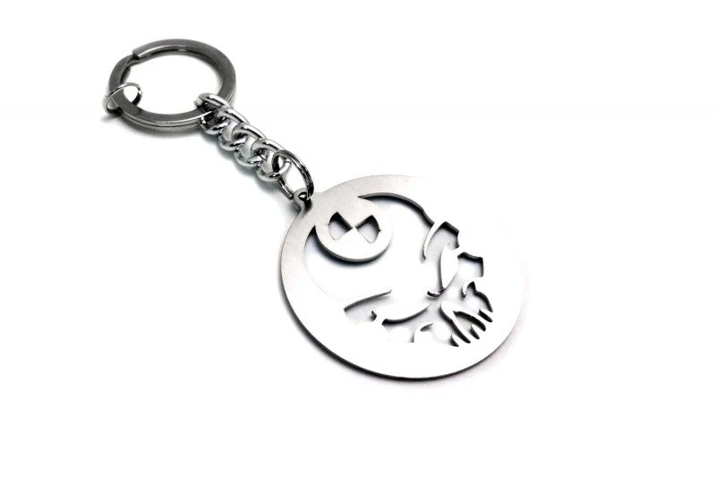 Car Keychain for BMW Logo Skull (type STEEL)