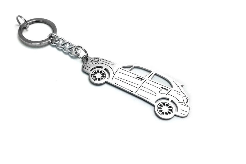 Car Keychain for Fiat 500X (type STEEL)