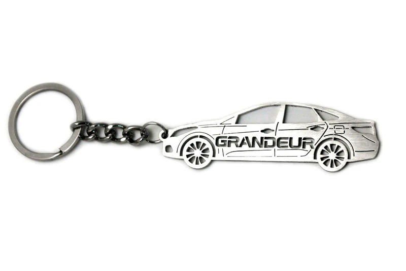 Car Keychain for Hyundai Grandeur V (type STEEL) - Image 4