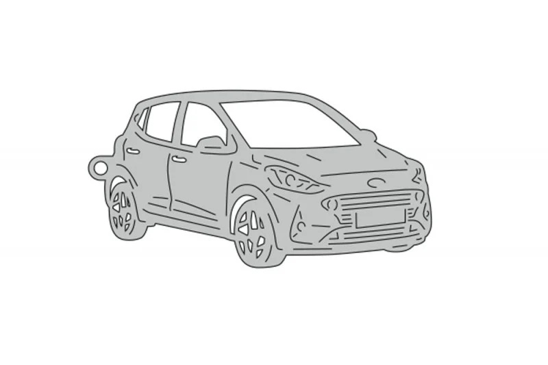 Car Keychain for Hyundai i10 III 2019+ (type 3D)