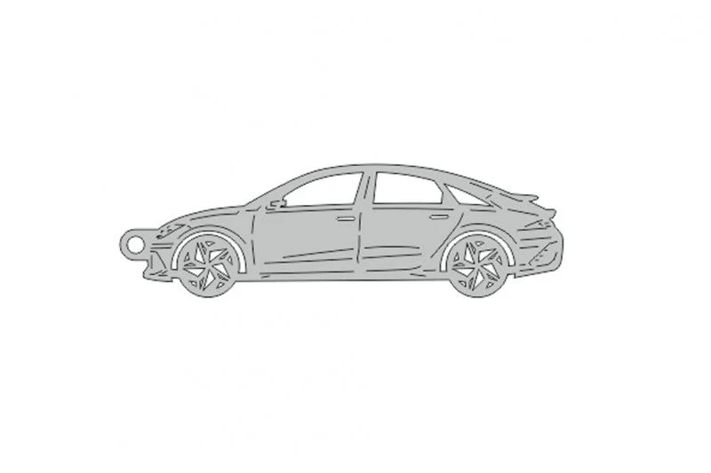 Car Keychain for Hyundai Ioniq 6 (type STEEL)