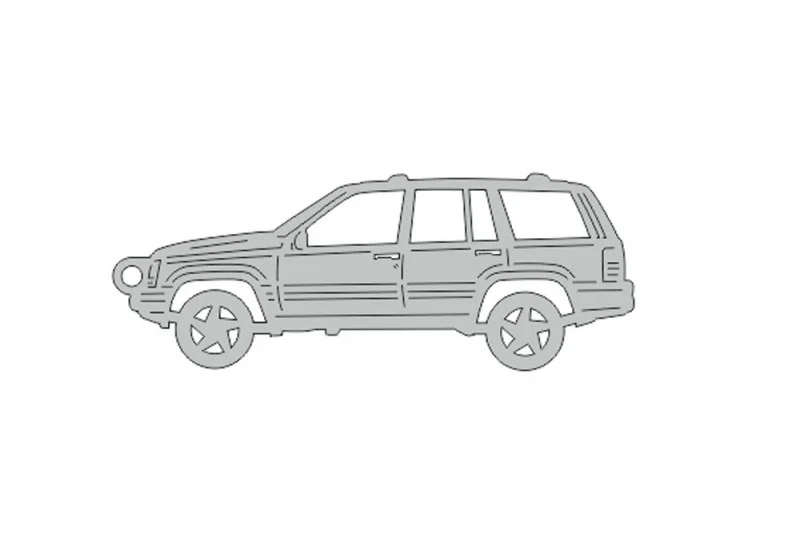 Car Keychain for Jeep Grand Cherokee I 1993-1999 (type STEEL)