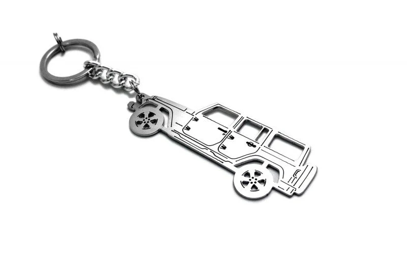 Car Keychain for Jeep Wrangler JK 5D (type STEEL)