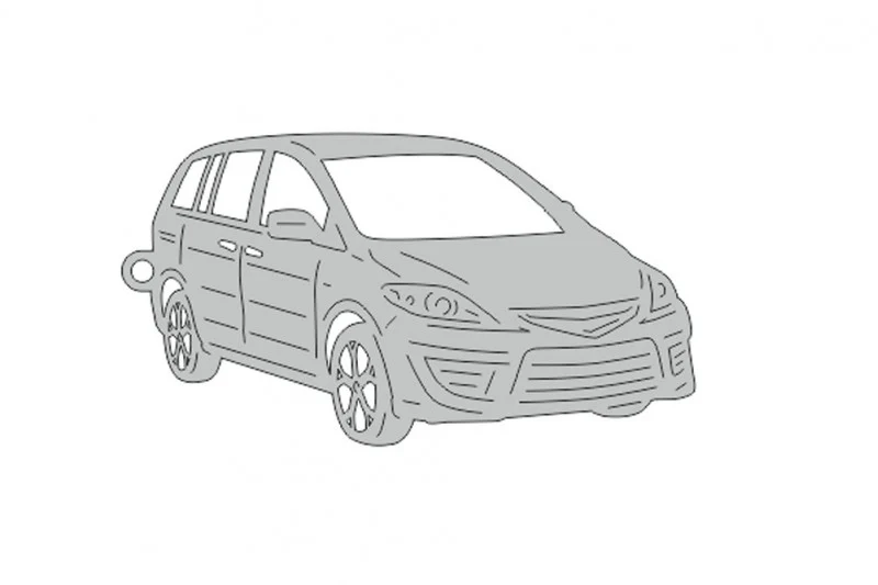 Car Keychain for Mazda 5 II 2010+ (type 3D)
