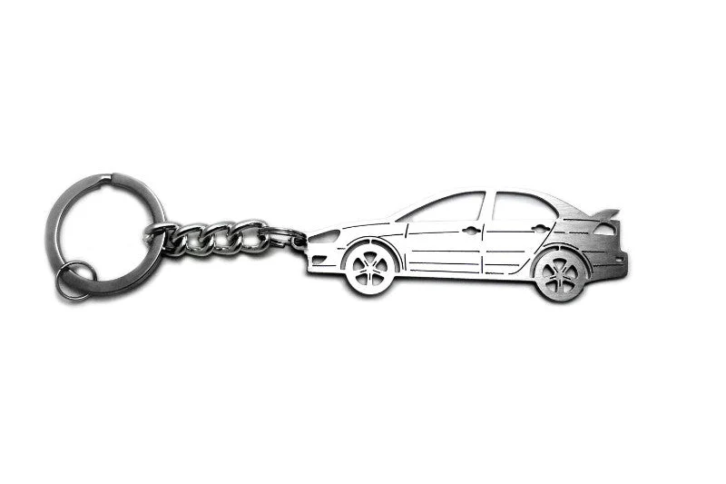 Car Keychain for Mitsubishi Lancer X 4D (type STEEL) - Image 2