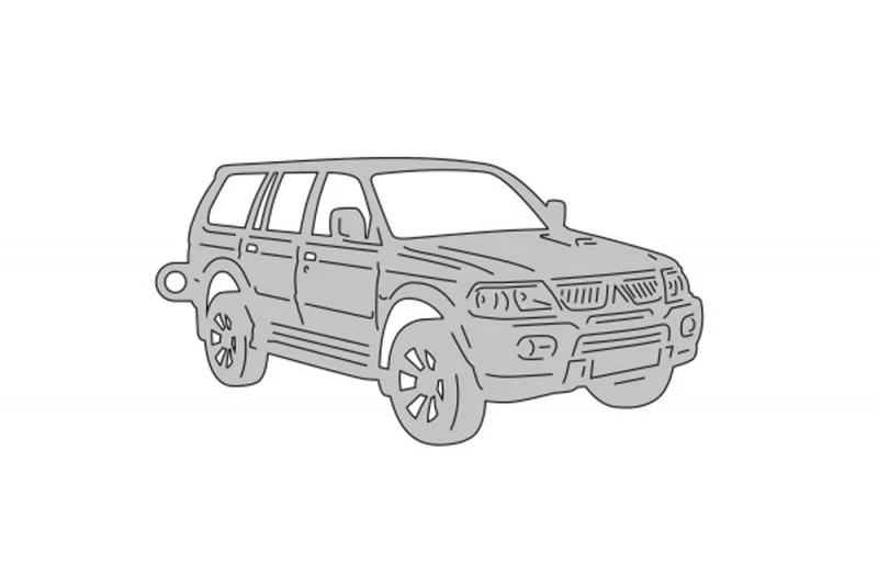 Car Keychain for Mitsubishi Pajero Sport I 2005-2009 (type 3D)