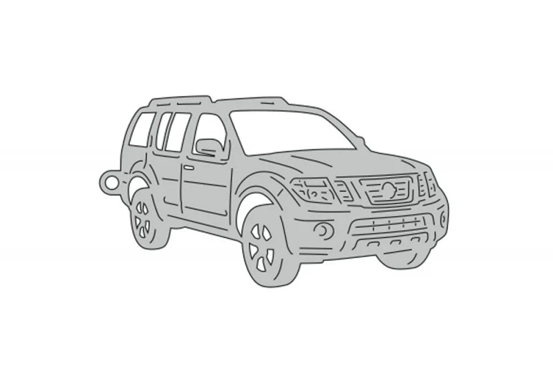 Car Keychain for Nissan Pathfinder III 2005-2014 (type 3D)