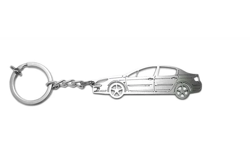 Car Keychain for Peugeot 407 (type STEEL) - Image 4