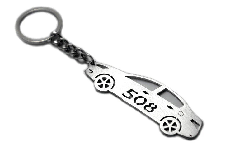 Car Keychain for Peugeot 508 I (type STEEL)