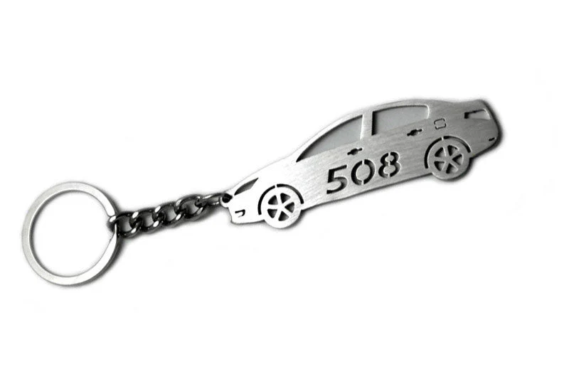 Car Keychain for Peugeot 508 I (type STEEL) - Image 3