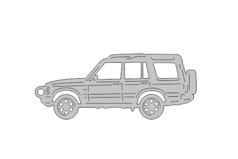 Car Keychain for Range Rover Discovery II 1998-2004 (type STEEL)