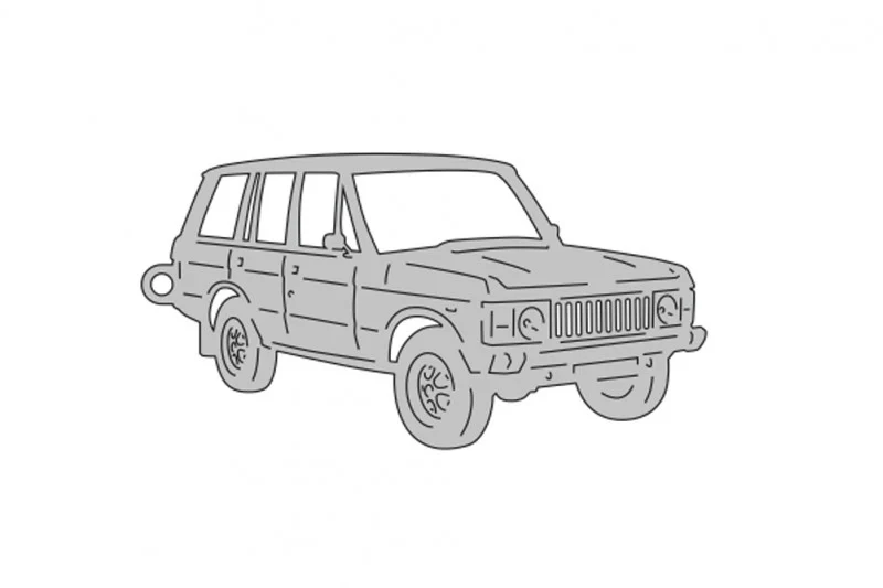 Car Keychain for Range Rover I 1970-1996 (type 3D)