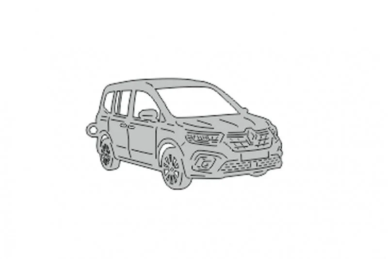 Car Keychain for Renault Kangoo III (type 3D)