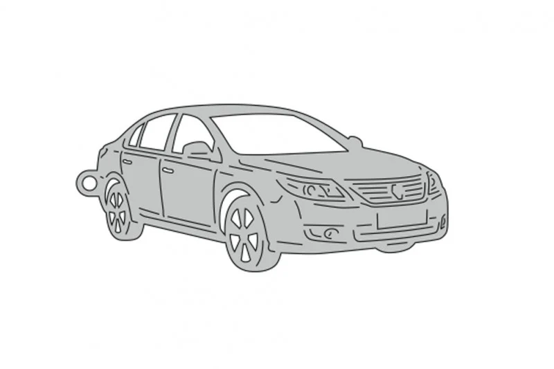 Car Keychain for Renault Latitude 2010-2015 (type 3D)