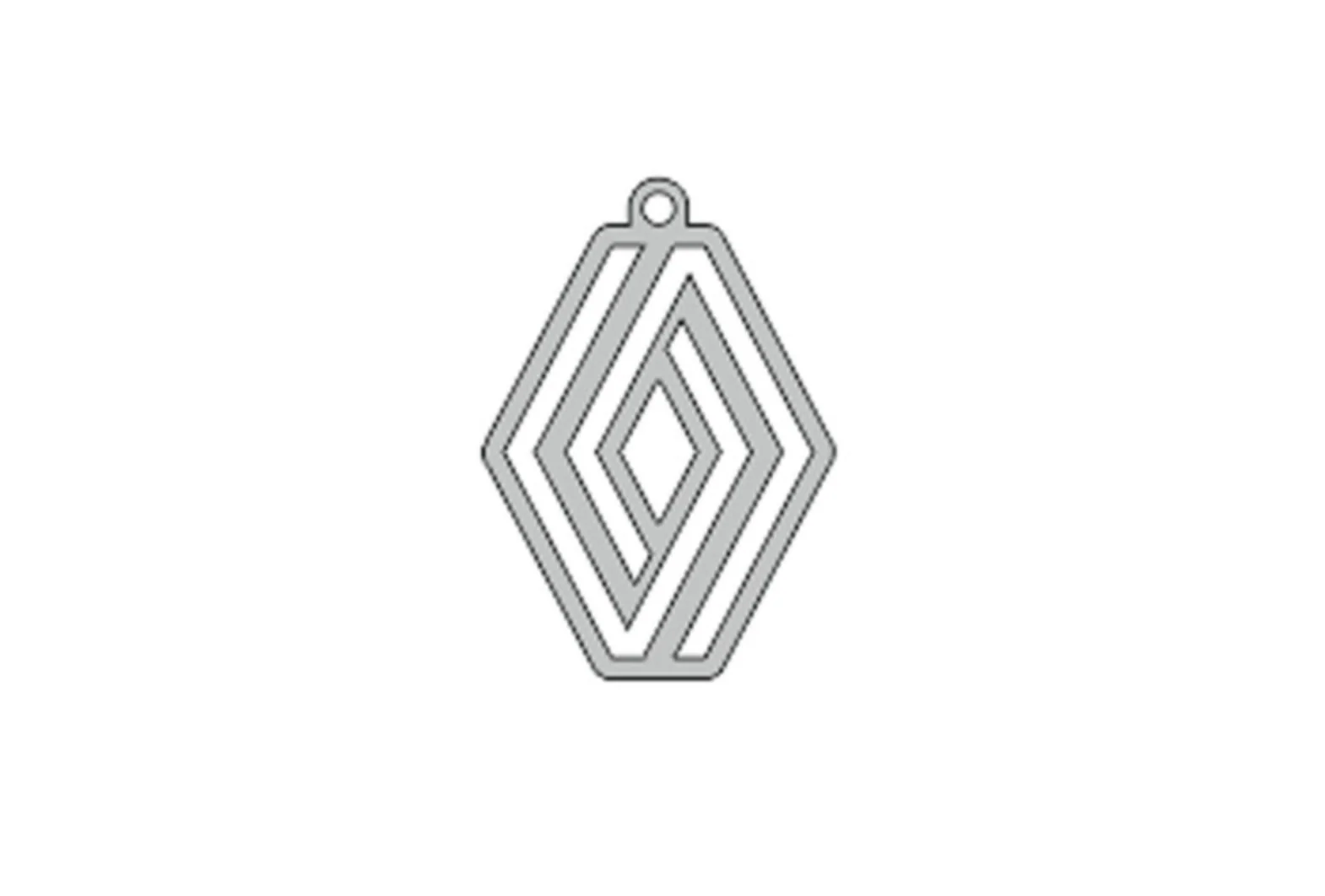 Car Keychain for Renault new logo - (type LOGO)