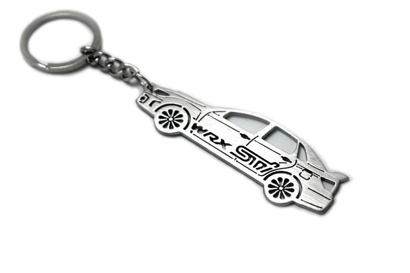 Car Keychain for Subaru Impreza WRX STI III (type STEEL)