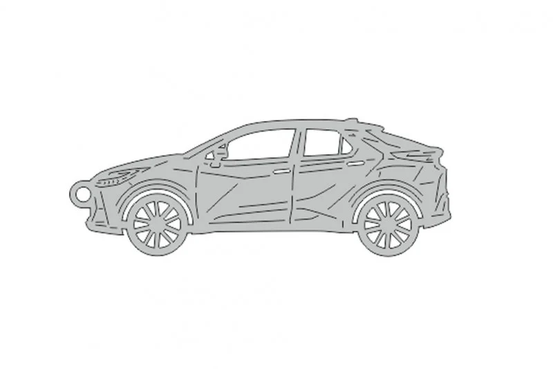 Car Keychain for Toyota C-HR II 2024+ (type STEEL)
