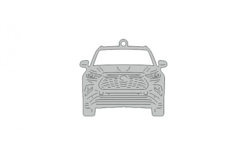 Car Keychain for Toyota Highlander IV (type FRONT)