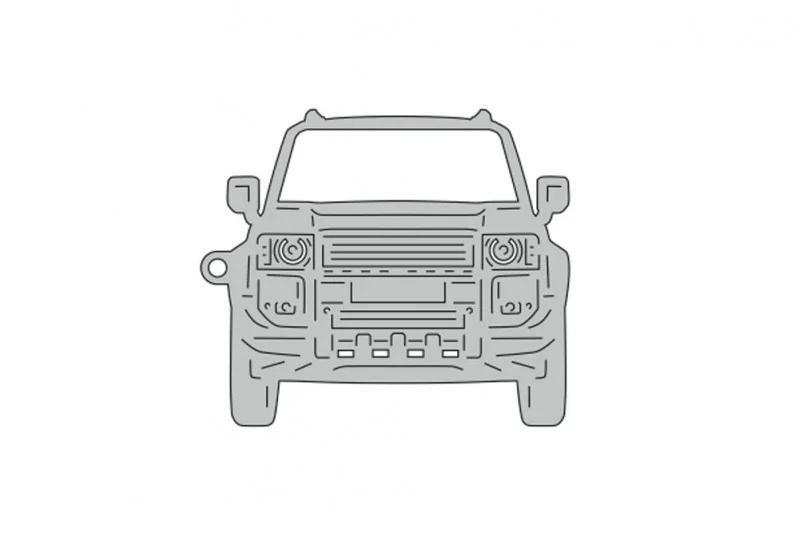 Car Keychain for Toyota Prado 250 2023+ (type FRONT) type2