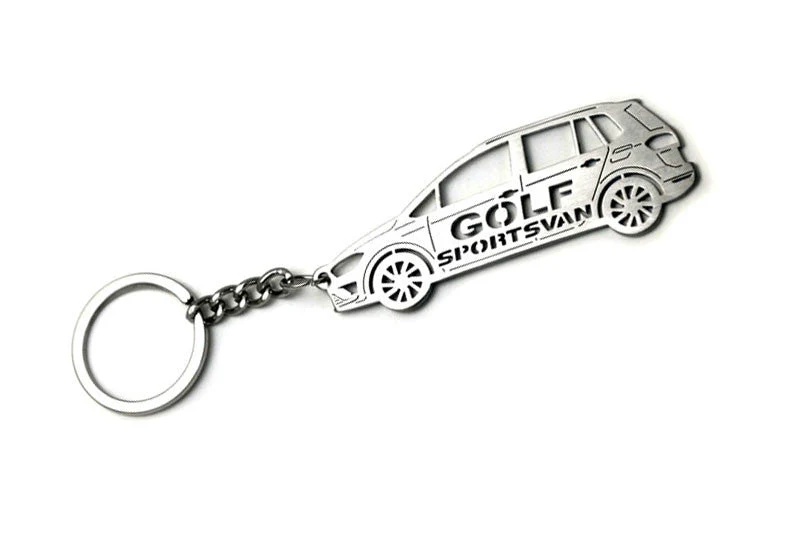 Car Keychain for Volkswagen Golf Sportsvan (type STEEL) - Image 2