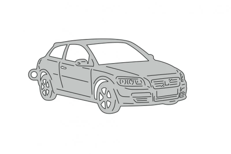 Car Keychain for Volvo C30 2006-2012 (type 3D)
