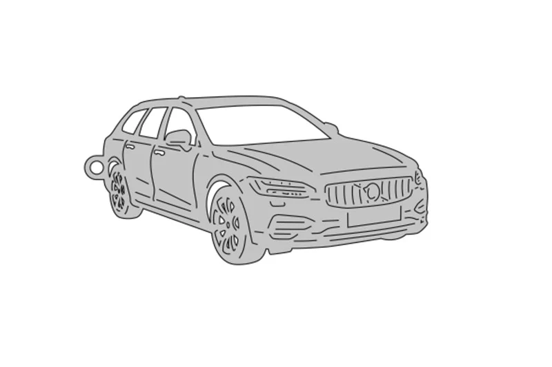 Car Keychain for Volvo V90 2016+ (type 3D)