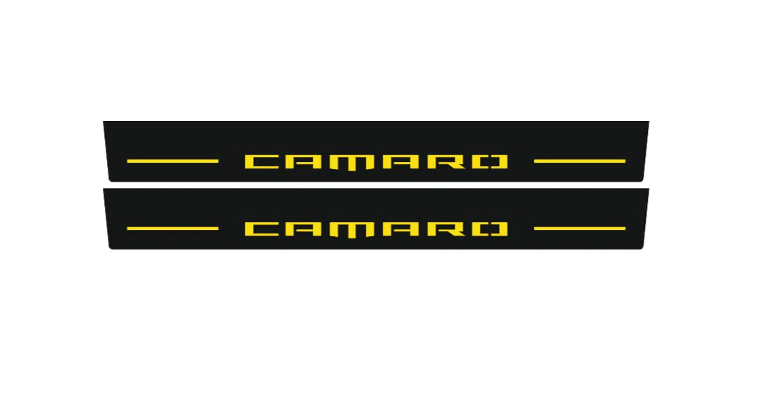 Chevrolet Camaro V 2009-2015 LED Door Sill With CAMARO Logo - Image 2