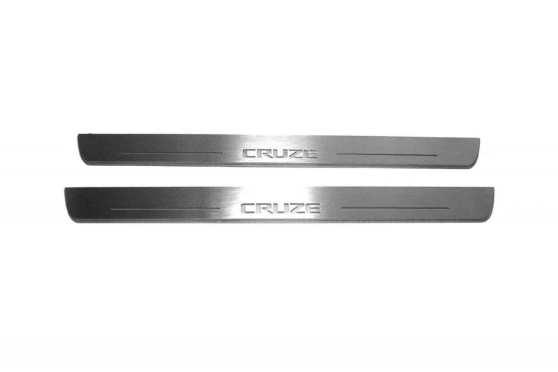 Chevrolet Cruze I 2008-2016 Door Sill Protectors With Logo Cruze - Image 6