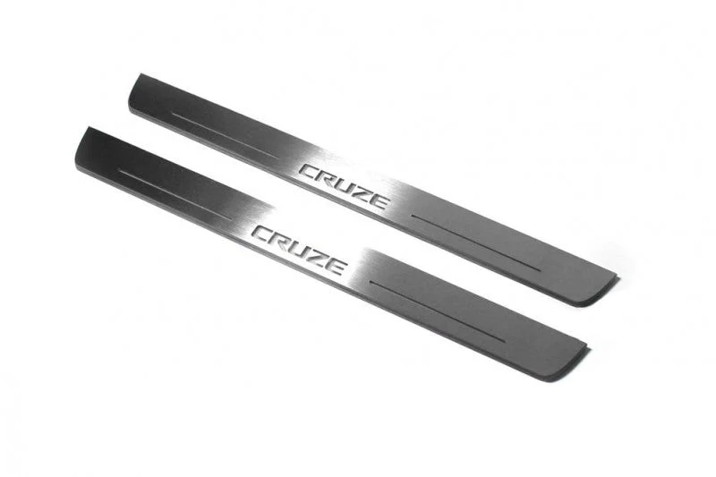 Chevrolet Cruze I 2008-2016 Door Sill Protectors With Logo Cruze - Image 7