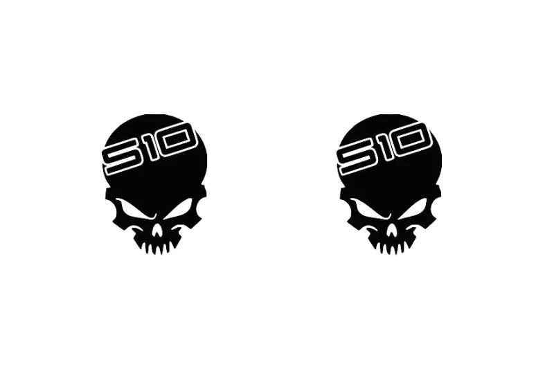Chevrolet Emblem & Badges set with Shevy S10 Skull logo - Image 3