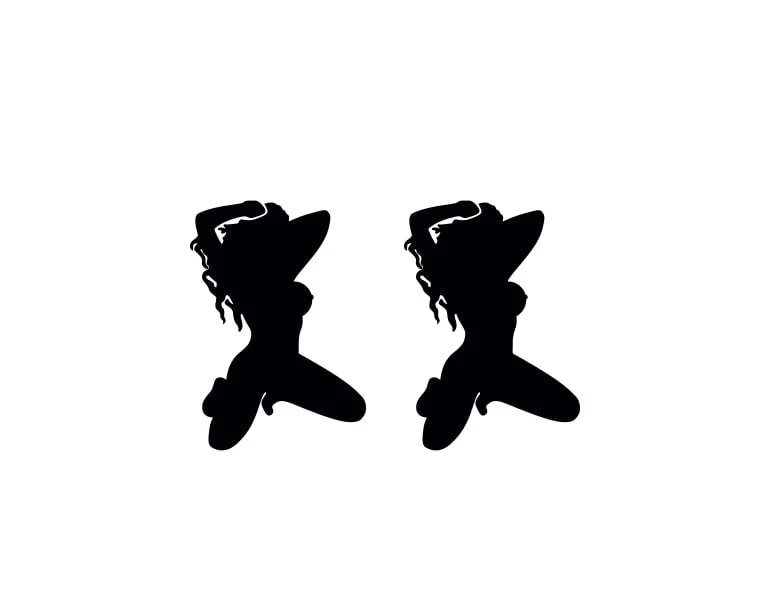 Chevrolet Radiator grille emblem with Chevrolet Girl logo (Type 3) - Image 2