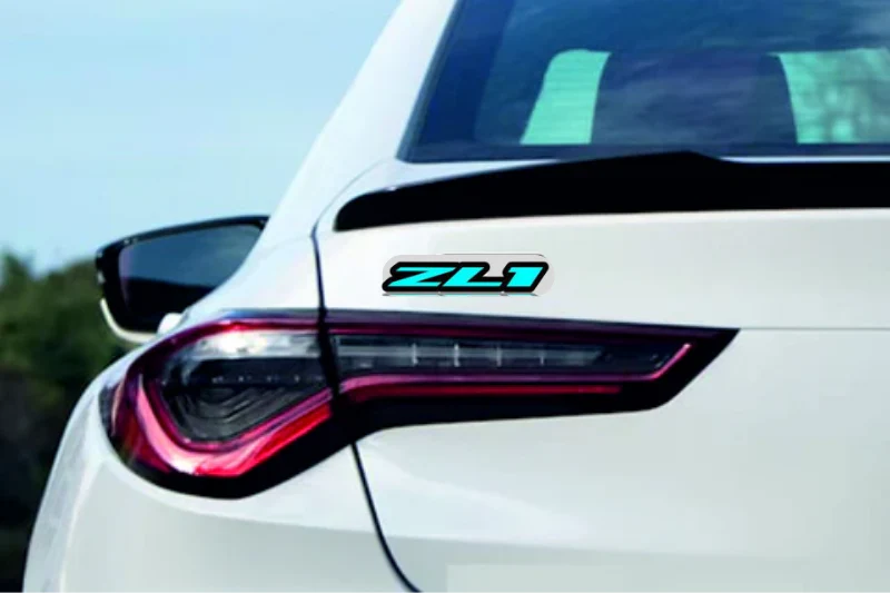 Chevrolet tailgate trunk rear emblem with ZL1 logo - Image 2