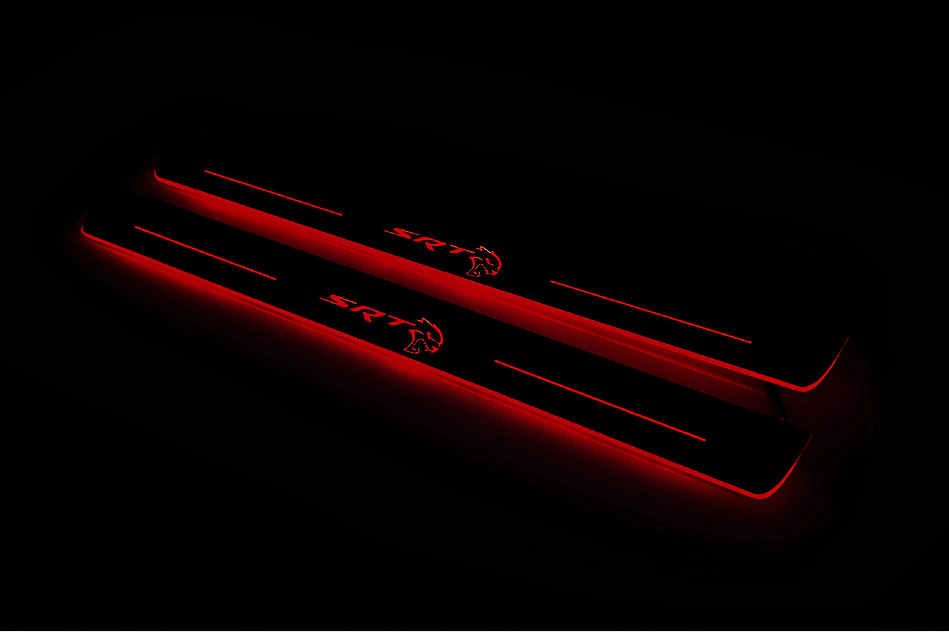 Chrysler 300C II 2011+ Door Sill Led Plate With SRT HELLCAT Logo - Image 11