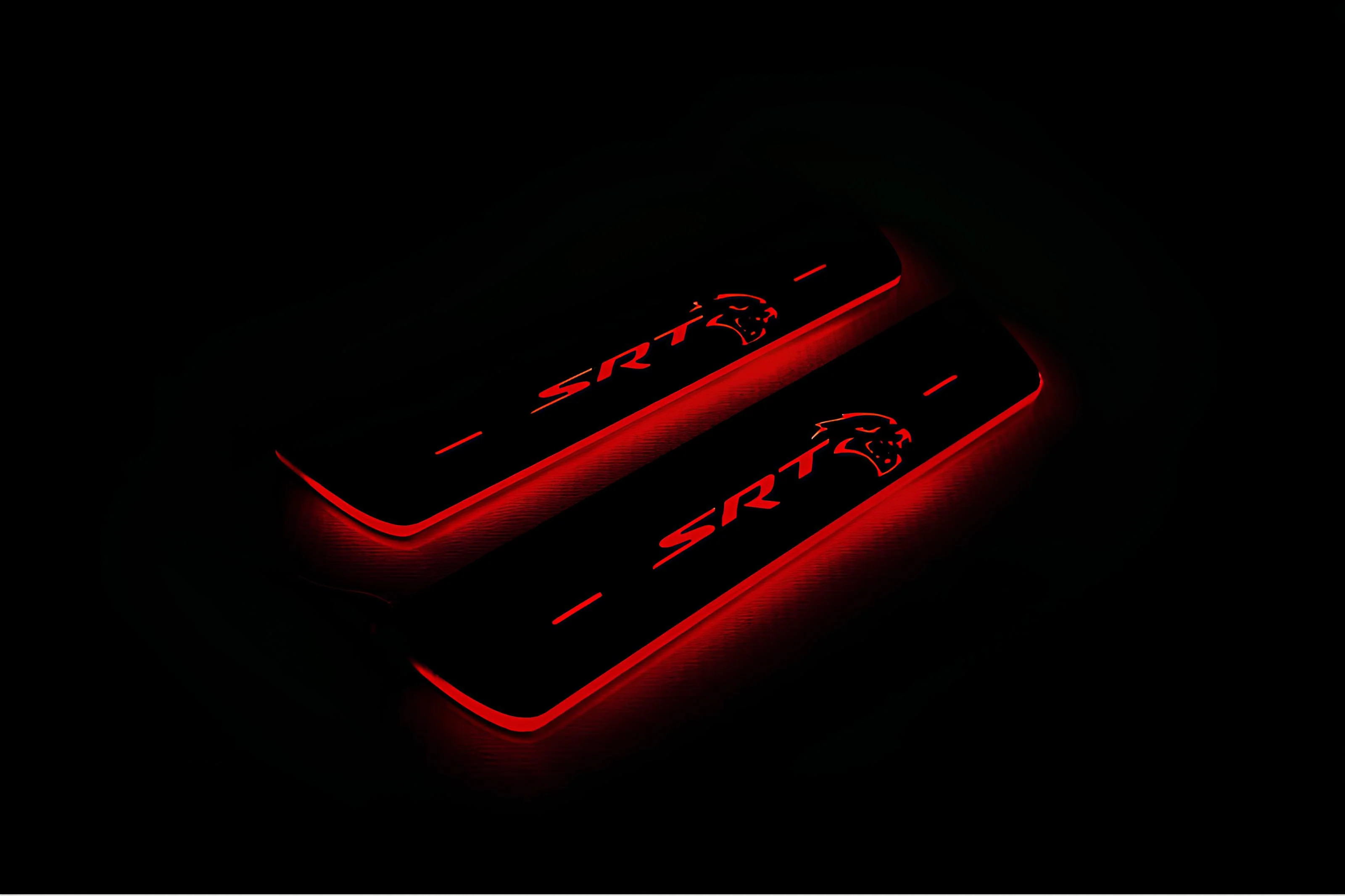 Chrysler 300C II 2011+ Door Sill Led Plate With SRT HELLCAT Logo - Image 13