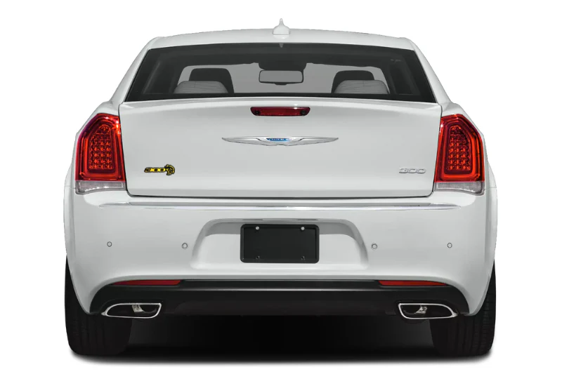 Chrysler 300C II tailgate trunk rear emblem with 300 + Hellcat logo - Image 6