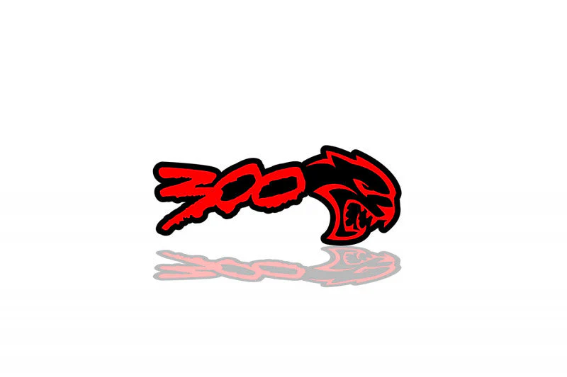 Chrysler 300C II Emblem & Badges set with 300 + Hellcat logo (Type 2) - Image 2