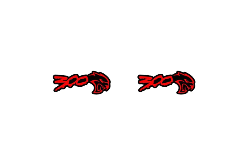 Chrysler 300C II Emblem & Badges set with 300 + Hellcat logo (Type 2) - Image 4