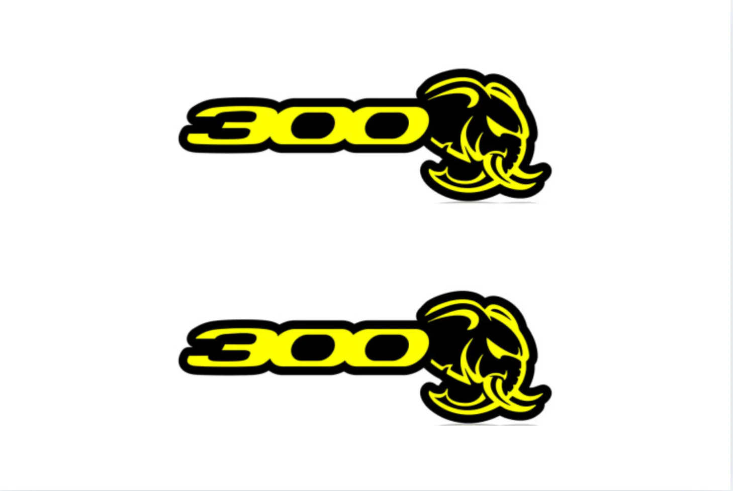 Chrysler 300C II emblem for fenders with  300 Hellephant logo