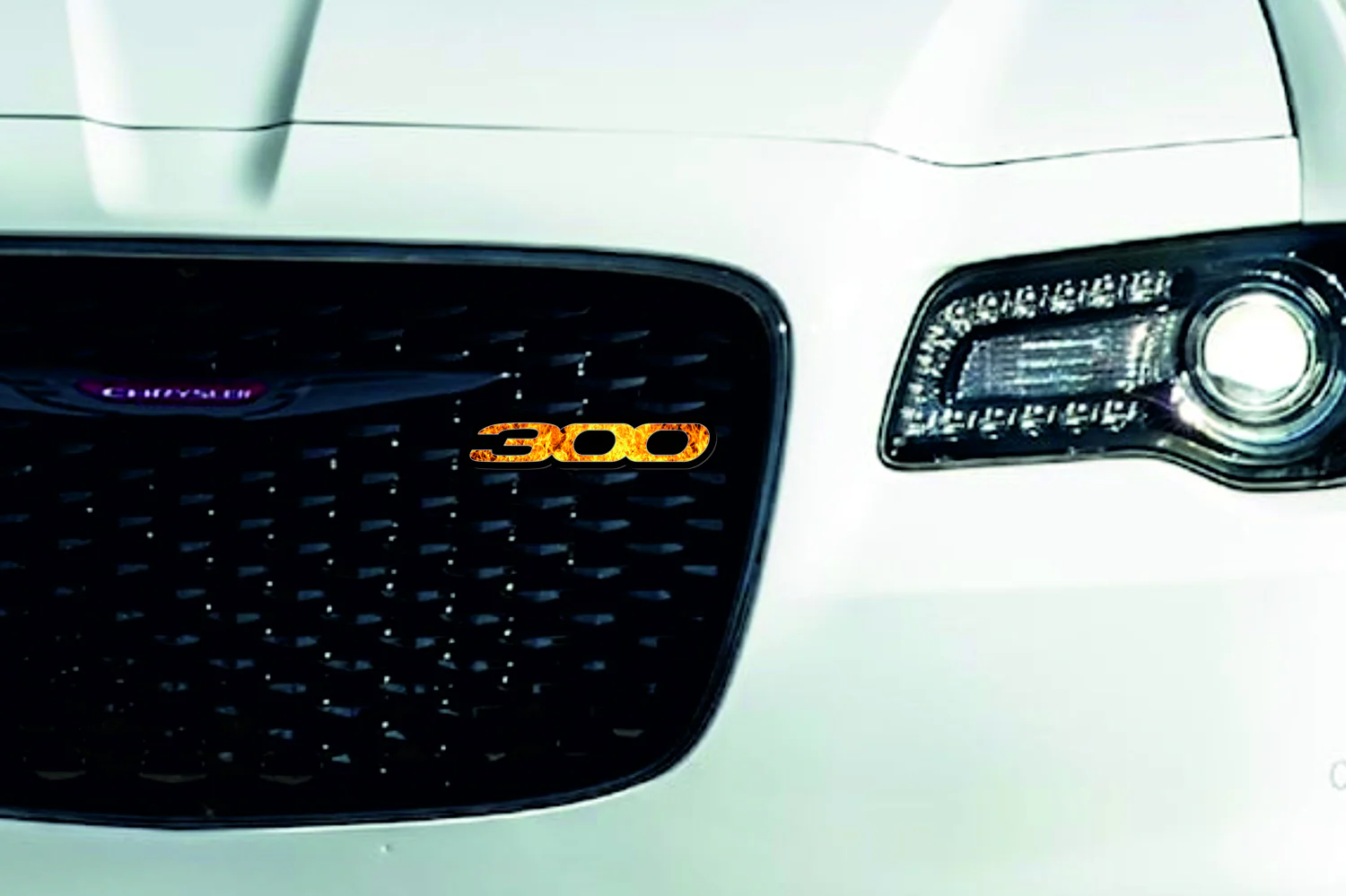 Chrysler Emblem & Badge Set - Grille and Tailgate 300 Fire logo - Image 2