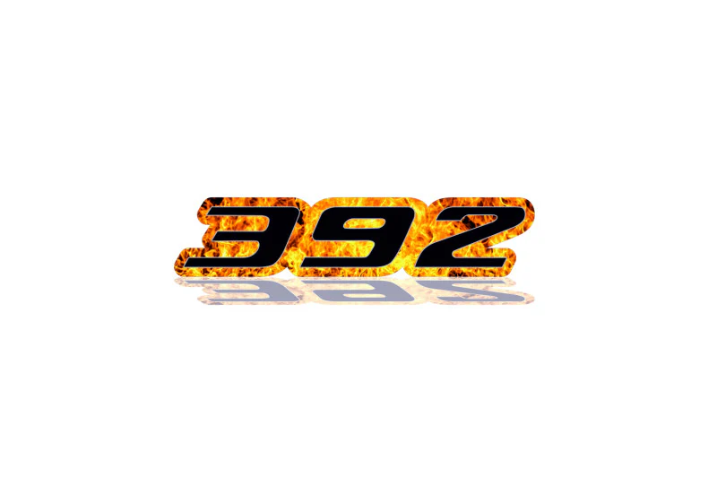 Chrysler Emblem & Badges set with 392 Fire logo - Image 3
