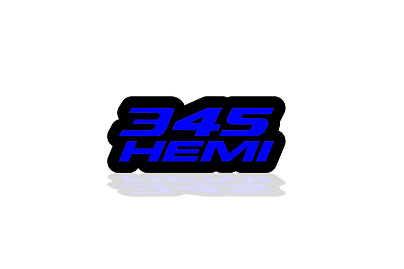 Chrysler Illuminated LED Radiator Grille Emblems and Badges with 345 Hemi logo (type 1)