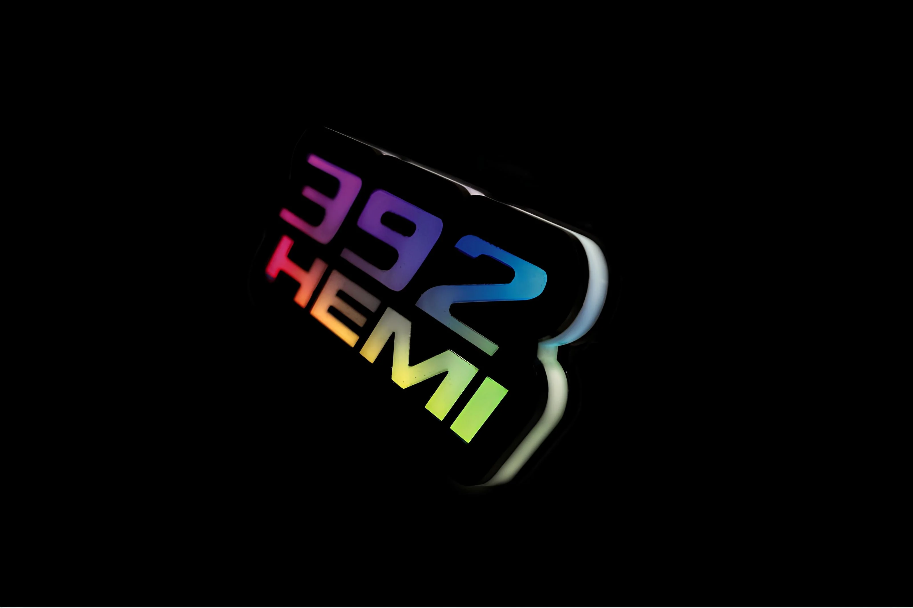 Chrysler Illuminated LED Radiator Grille Emblems and Badges with 392 Hemi logo (type 1) - Image 8