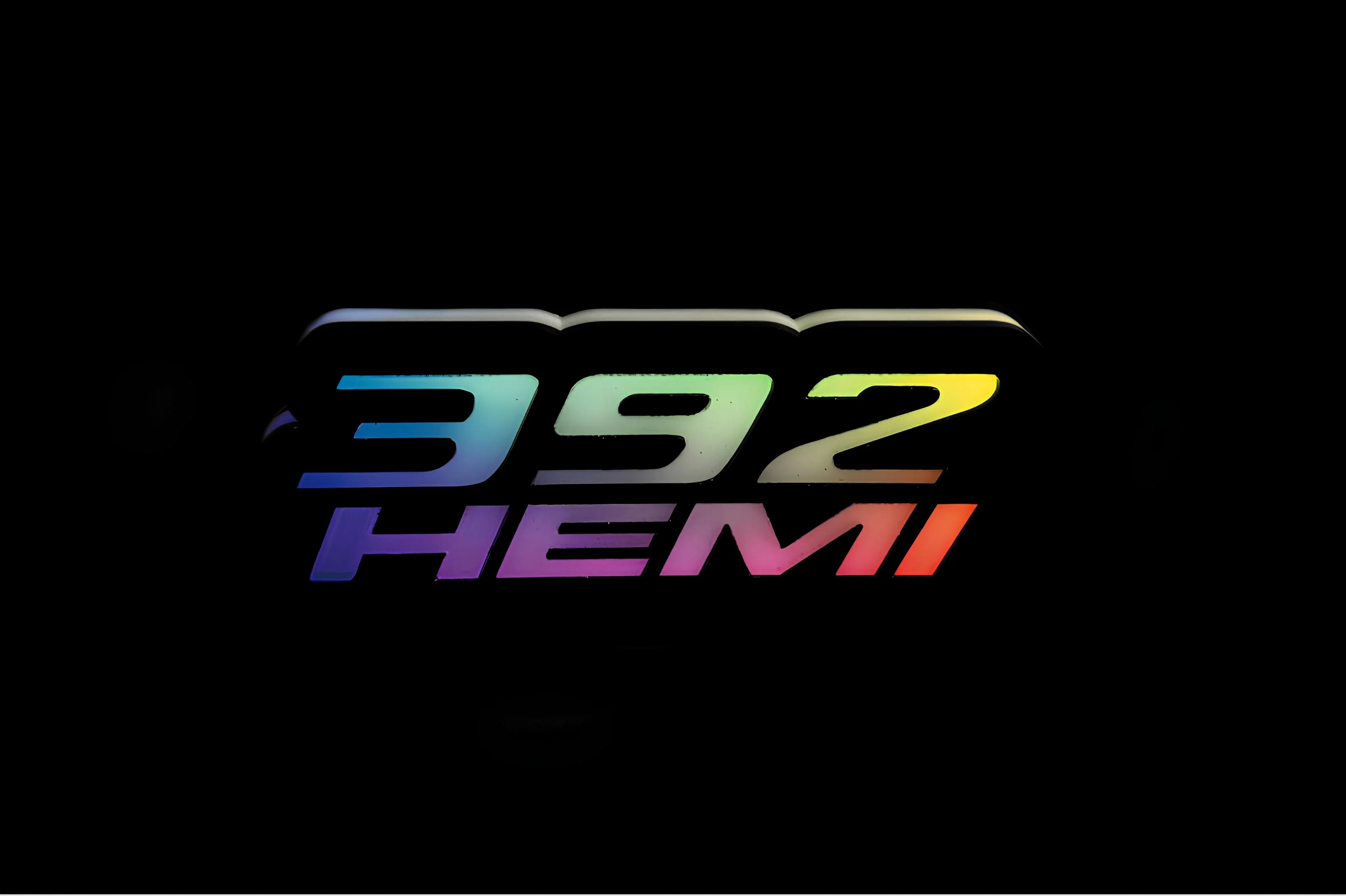 Chrysler Illuminated LED Radiator Grille Emblems and Badges with 392 Hemi logo (type 1) - Image 9