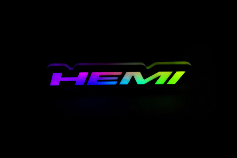 Chrysler Illuminated LED Radiator Grille Emblems and Badges with Hemi (type 1) logo - Image 8