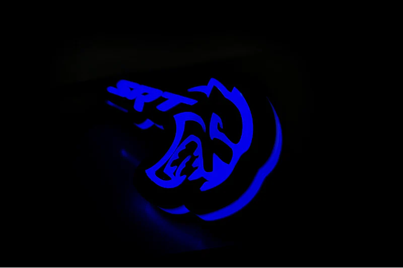 Chrysler Illuminated LED Radiator Grille Emblems and Badges with SRT Hellcat logo - Image 10