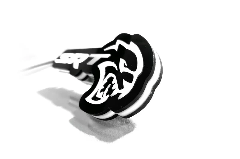 Chrysler Illuminated LED Radiator Grille Emblems and Badges with SRT Hellcat logo - Image 13