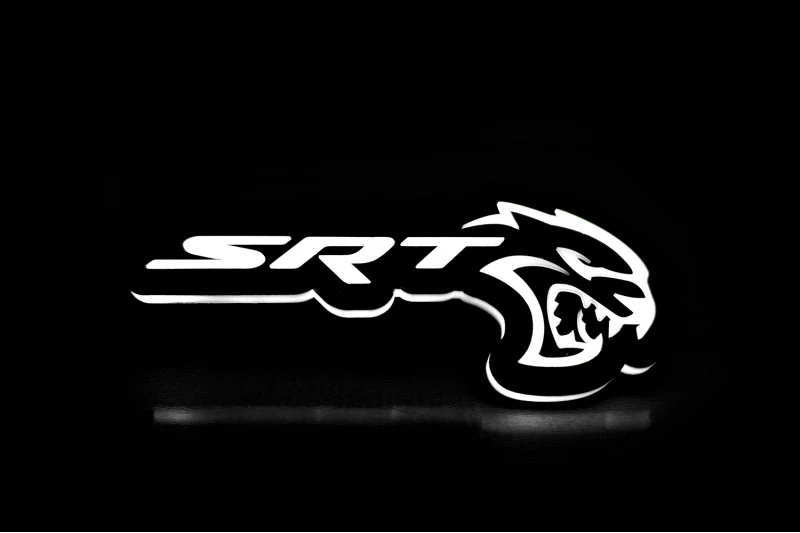 Chrysler Illuminated LED Radiator Grille Emblems and Badges with SRT Hellcat logo - Image 5
