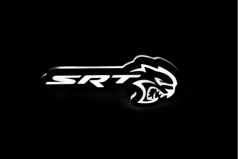 Chrysler Illuminated LED Radiator Grille Emblems and Badges with SRT Hellcat logo - Image 6