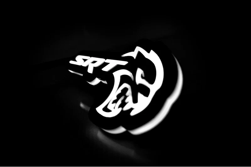 Chrysler Illuminated LED Radiator Grille Emblems and Badges with SRT Hellcat logo - Image 7